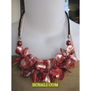 multi flowers necklaces shells nuged wholesale 